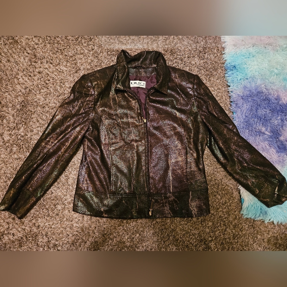 Duo Snakeskin Print Jacket